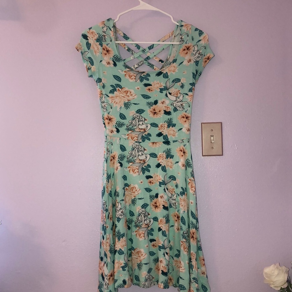 Disney Ariel (Little Mermaid) crisscross-back skater dress XS